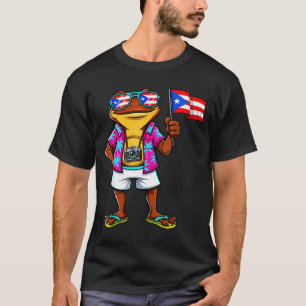 Funny coqui frog puerto rico flag boricua puerto T-Shirt