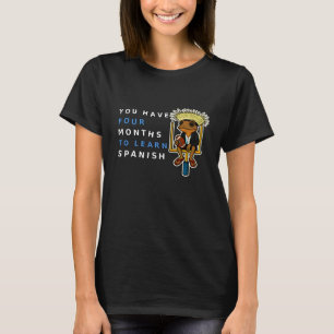 Funny Coqui Sitting at The Park Learning Spanish G T-Shirt