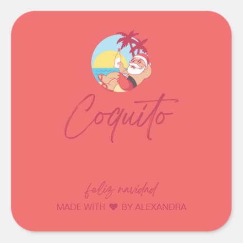 Funny Coquito Food and Beverage Label Set