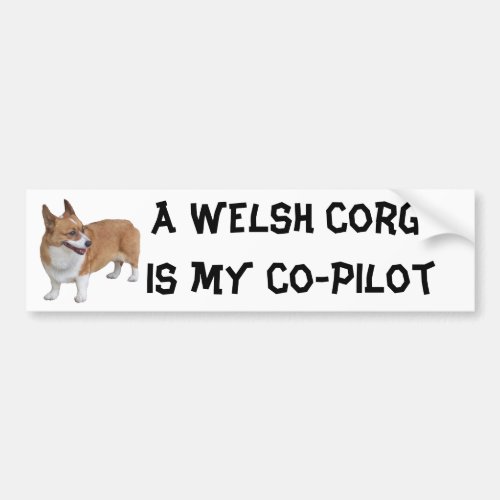Funny Corgi Bumper Sticker