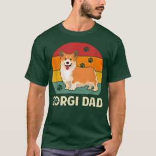 Funny Corgi Dad Fathers Day Gift Husband Dog Pet O T-Shirt