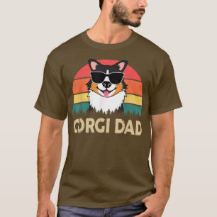 Funny Corgi Dad Pembroke Welsh Tricolor Corgi Gift T-Shirt