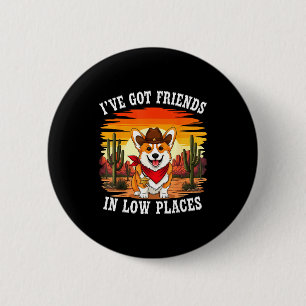 Funny Corgi Design For Men Women Kids Dog Welsh Co Button