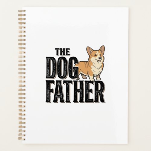 Funny Corgi Dogfather Vintage Engraving T-Shirt De Planner
