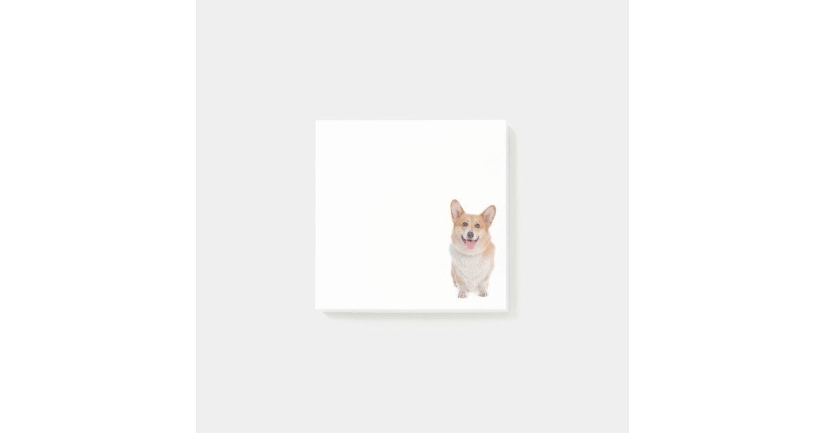 Editable Corgi Notes Funny Corgi Lover Puppy Dog Pembroke Welsh Corgis Post-it Notes | Zazzle