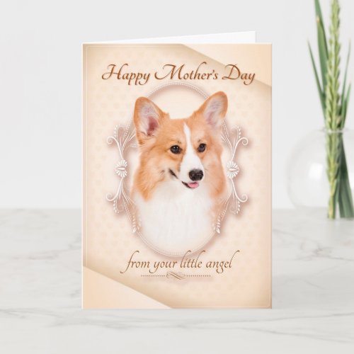 Funny Corgi Mothers Day Card