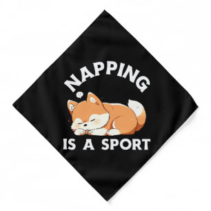 Funny Corgi Napping Is a Sport Dog Lover Bandana