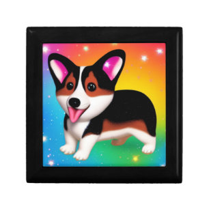 Funny Corgi Puppy Dog Gift Box