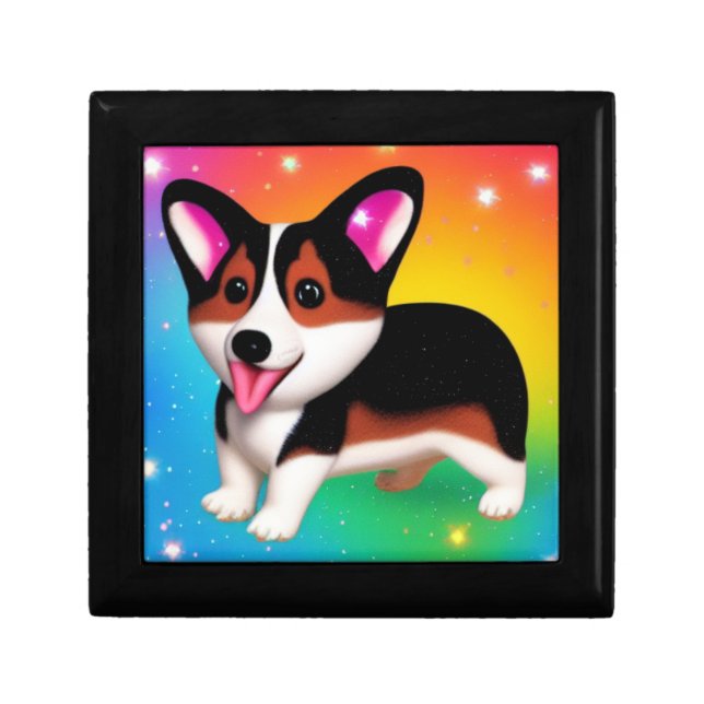 Funny Corgi Puppy Dog   Gift Box (Front)