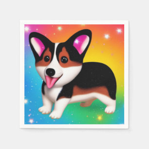 Funny Corgi Puppy Dog Napkins
