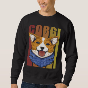 Funny Corgi Retro Vintage Design Sweatshirt
