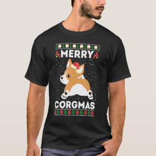 Funny Corgi Ugly Christmas Sweater Style Merry Cor