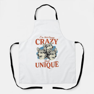 Funny Corgi Unique Vintage Engraving T-Shirt Desig Apron