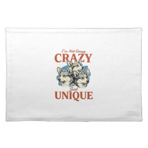 Funny Corgi Unique Vintage Engraving T-Shirt Desig Cloth Placemat