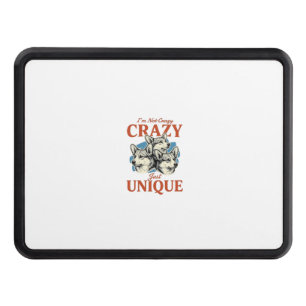 Funny Corgi Unique Vintage Engraving T-Shirt Desig Hitch Cover