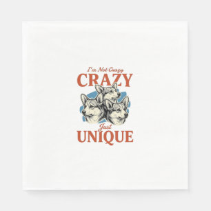 Funny Corgi Unique Vintage Engraving T-Shirt Desig Napkins