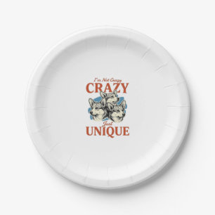Funny Corgi Unique Vintage Engraving T-Shirt Desig Paper Plates