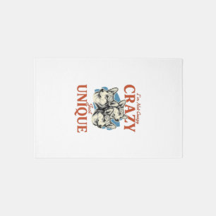 Funny Corgi Unique Vintage Engraving T-Shirt Desig Rug
