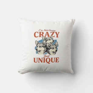 Funny Corgi Unique Vintage Engraving T-Shirt Desig Throw Pillow