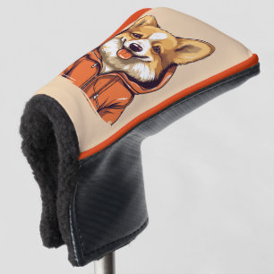 Funny Corgi Wearing Hoodie Golf Head Cover