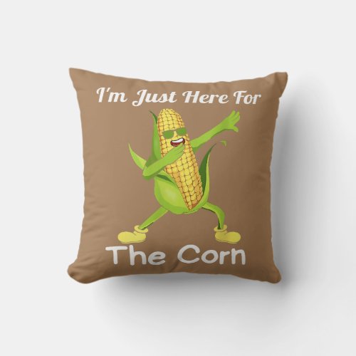 Funny Corn Farm For Men Women Corn On The Cob Throw Pillow