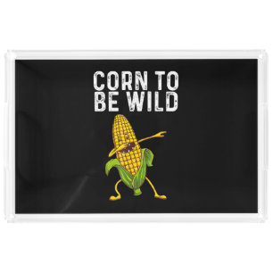 Funny Corn Gift for Men Women Corn On The Cob Cost Acrylic Tray