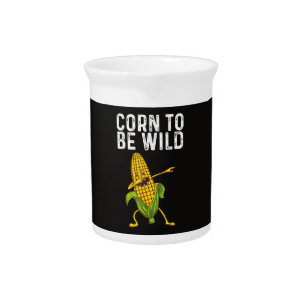 Funny Corn Gift for Men Women Corn On The Cob Cost Beverage Pitcher