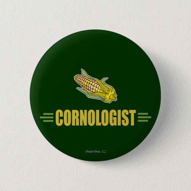Funny Corn Pinback Button (Front)