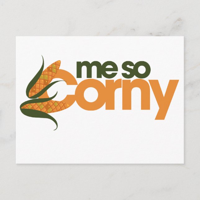 Funny Corn Postcard (Front)