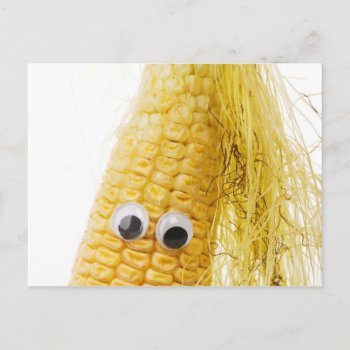 Funny Corn With Eye Postcard by srk4you at Zazzle