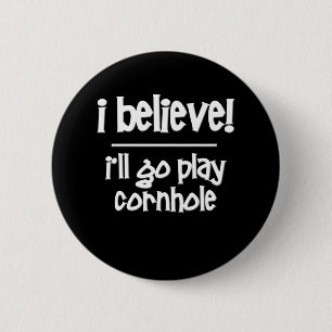 funny Cornhole Button