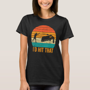 Funny Cornhole Corn Hole Retro I'd Hit That T-Shirt