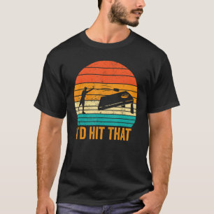 Funny Cornhole Corn Hole Retro I'd Hit That T-Shirt