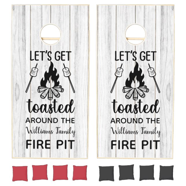 Funny Cornhole Fire Pit Drinking  Set (Set)