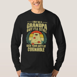 Funny Cornhole For Men Grandpa Sack Toss Game T-Shirt