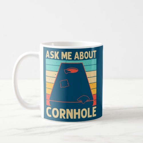 Funny Cornhole For Men Women Sack Toss Game Bean Coffee Mug