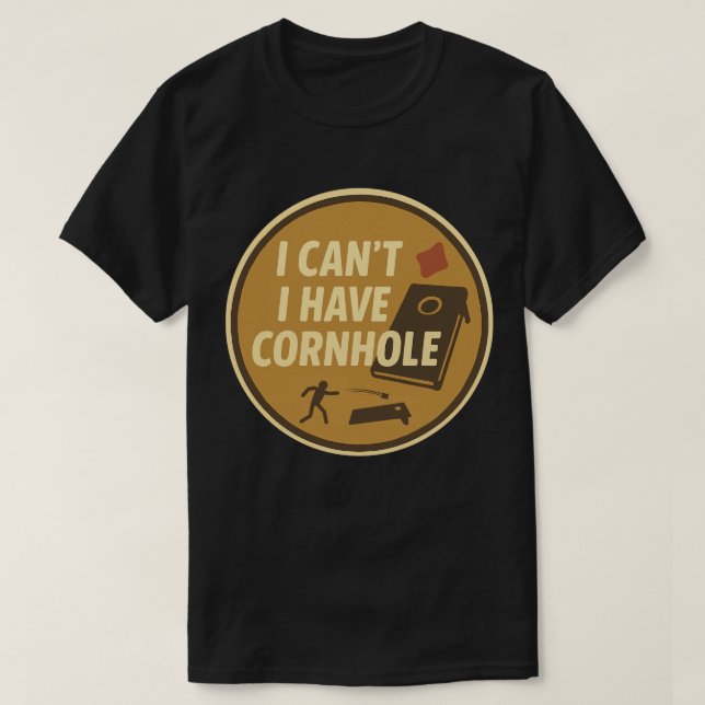 Funny Cornhole Game Enthusiast Graphic T-Shirt (Design Front)