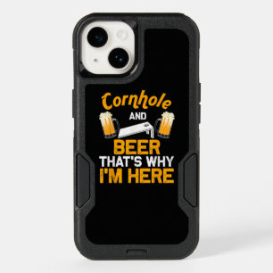 Funny Cornhole Gift For Men Cornhole Player Beer  OtterBox iPhone 14 Case