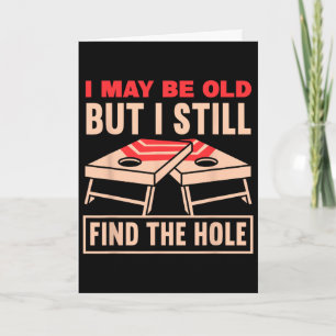 Funny Cornhole Grandpa Fathers Day Toss Games  Card