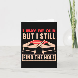 Funny Cornhole Grandpa Fathers Day Toss Games  Card