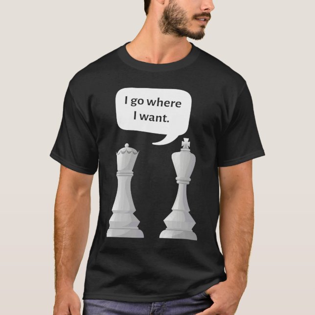 Funny corny dad joke design for chess players T-Shirt (Front)