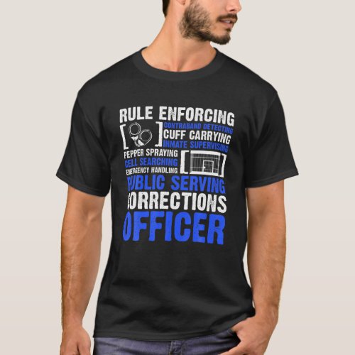 Funny Correction Officer Prison Guard Law Enforcem T_Shirt