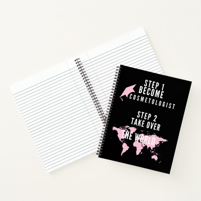 Funny Cosmetology School Graduation Cosmetologist  Notebook (Inside)