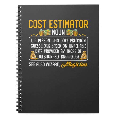 Funny Cost Estimator Job Definition Money Data Notebook