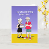 Funny "Cost of Getting Older" Birthday Card (Yellow Flower)