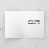 Funny "Cost of Getting Older" Birthday Card (Inside)