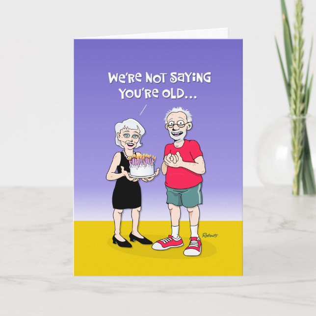 Funny "Cost of Getting Older" Birthday Card (Front)