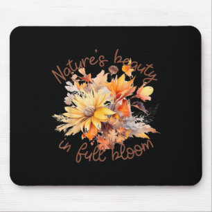 Funny Cottagecore Autumn Colors Fall Canadian Leav Mouse Pad