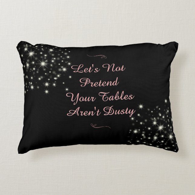 Funny Couch Pillow, Humorous Housewarming Gift Accent Pillow (Front)