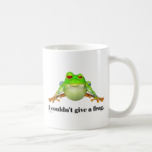 Funny Couldnt Give a Frog Cartoon Coffee Mug